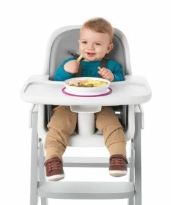 OXO Tot Stick & Stay Plate | Pink -Cheap Dinnerware Store tot 61120800 4a copy