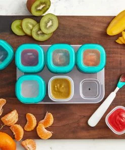 OXO Tot Feeding Spoon Set With Soft Silicone | Teal -Cheap Dinnerware Store tot 61129900 61138300 9