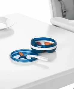 OXO Tot Feeding Spoon Set With Soft Silicone | Navy -Cheap Dinnerware Store tot 61138200 9