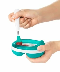 OXO Tot Feeding Spoon Set With Soft Silicone | Teal -Cheap Dinnerware Store tot 61138300 4