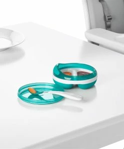 OXO Tot Feeding Spoon Set With Soft Silicone | Teal -Cheap Dinnerware Store tot 61138300 9