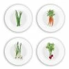 Bamboo Table 4-Piece Plate Gift Set | Veggies