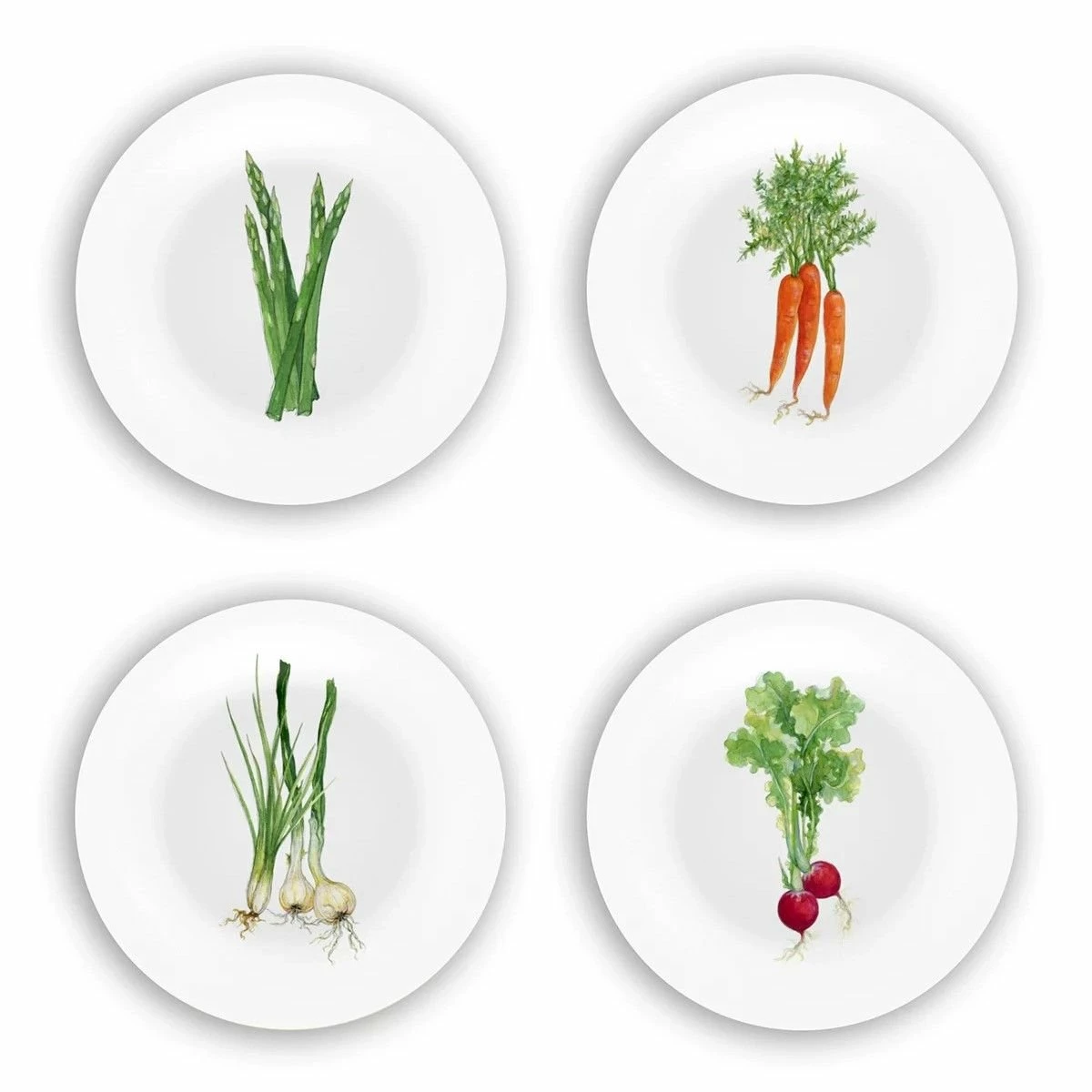 Bamboo Table 4-Piece Plate Gift Set | Veggies 1 Bamboo Table 4-Piece Plate Gift Set | Veggies