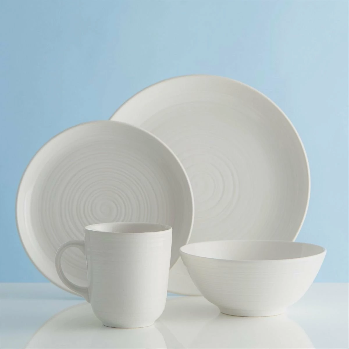 Mason Cash William Mason 10.24" Dinner Plate | White 3 Mason Cash William Mason 10.24" Dinner Plate | White - Image 3